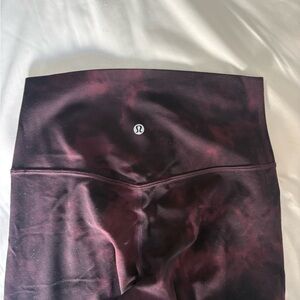 lululemon athletica Deep Burgundy multi colored Leggings